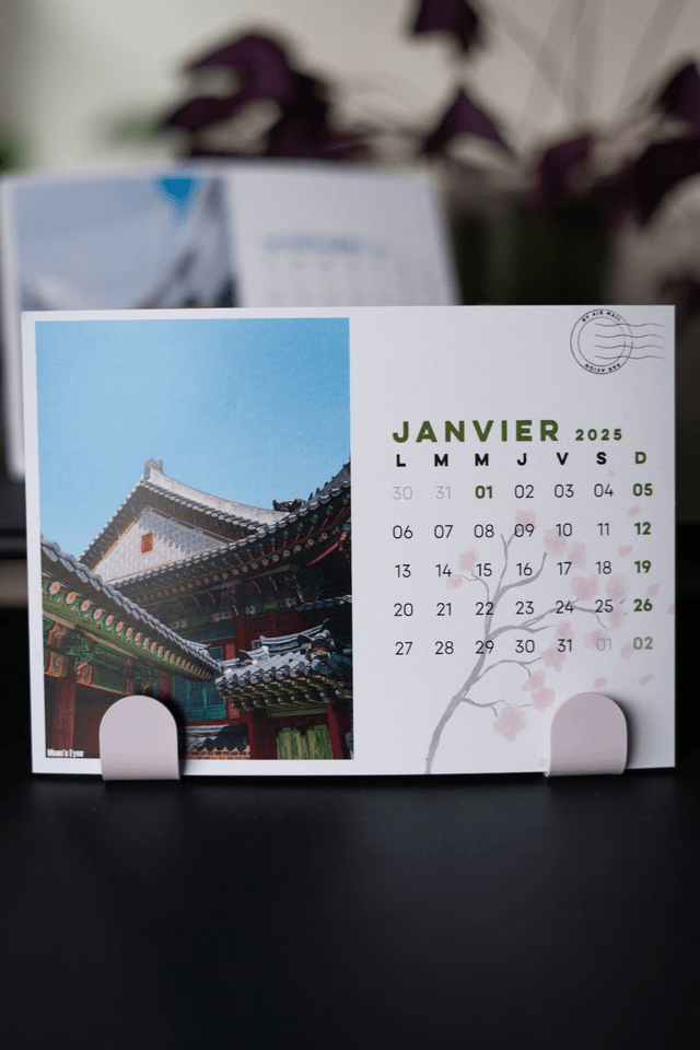 Support pour calendrier patères adhésives murales lilas
