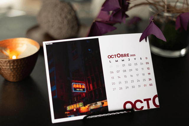 Calendrier Hong Kong horizontal