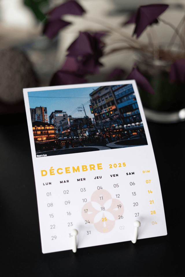 Calendrier Seoul vertical