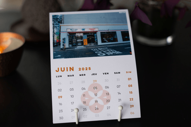Calendrier Seoul vertical