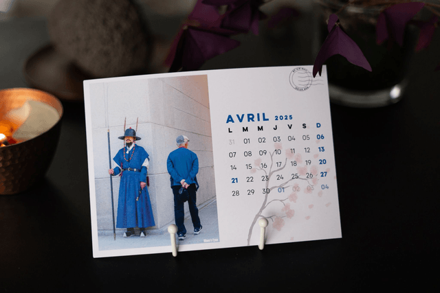 Calendrier Seoul horizontal