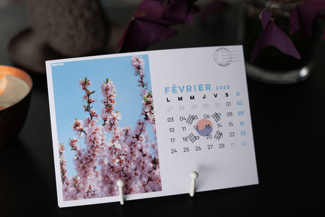 Calendrier Seoul horizontal