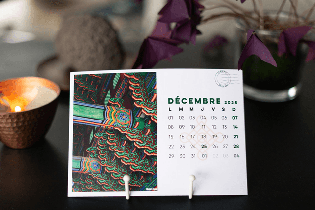 Calendrier Seoul horizontal