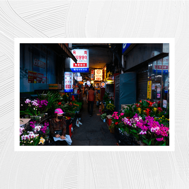 Marché de fleurs à Séoul - A4